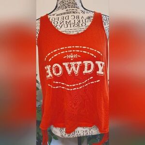 Howdy Women's Orange Tank Top